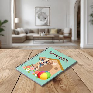Personalised Puppy Notebook