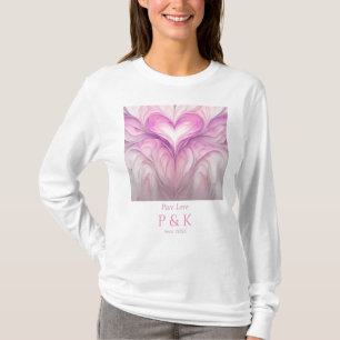 Personalised "Pure Love" Monogram for Couple T-Shirt