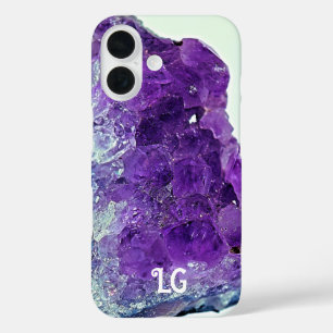 Personalised Purple Amethyst Apple iPhone Case