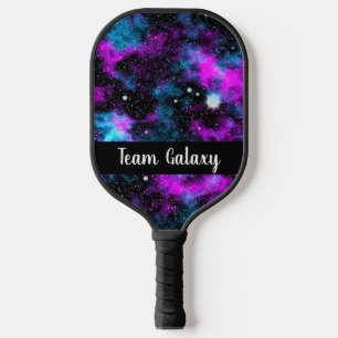 Personalised Purple Blue Galaxy Cosmic Space Pickleball Paddle