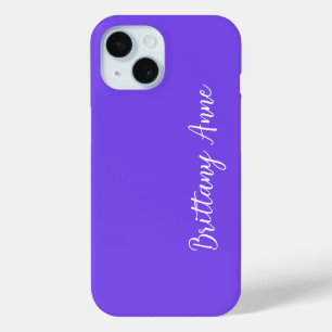 Personalised Purple iPhone 15 Case