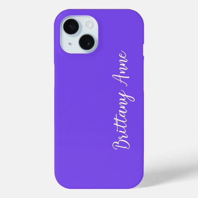 Personalised Purple Case-Mate iPhone Case (Back)