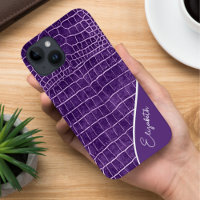Personalised Purple Crocodile