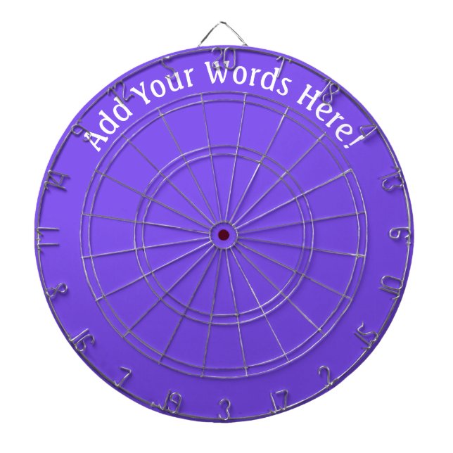 Personalised Purple Dartboard (Front)