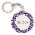 Personalised Purple Floral Bridal Party Favour