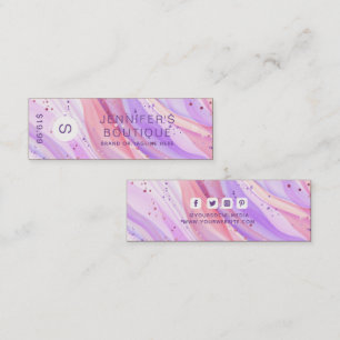 Personalised Purple Glitter Boutique Branding Calling Card