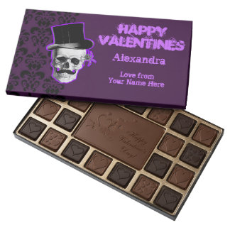 Personalised purple gothic valentines day
