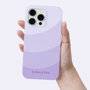 Personalised Purple Gradient Modern Girly Name iPhone 15 Pro Max Case