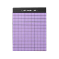 Personalised Purple Large Graph Paper