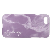 Personalised Purple Marble iPhone 7 Case