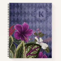 Personalised Purple Monogrammed