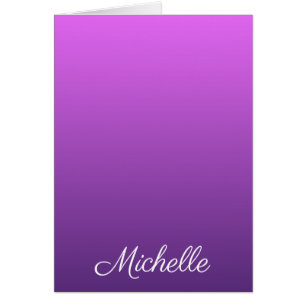 Personalised purple ombre