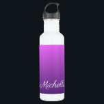Personalised purple ombre 710 ml water bottle<br><div class="desc">Personalised purple ombre</div>
