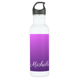 Personalised purple ombre 710 ml water bottle
