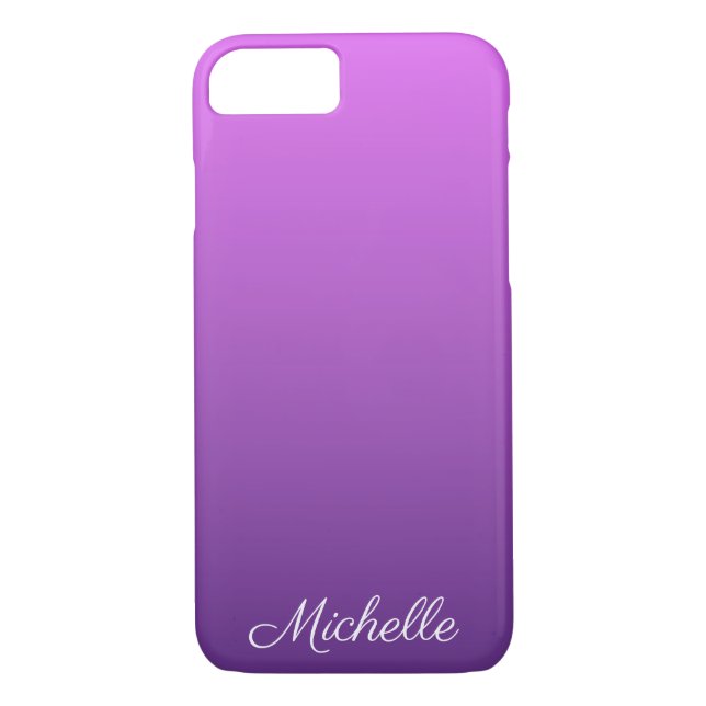 Personalised purple ombre Case-Mate iPhone case (Back)