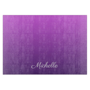 Personalised purple ombre cutting board