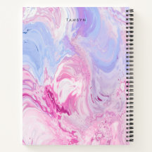 Personalised Purple Pink Minimalist Sketchbook