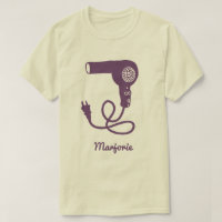 Personalised Purple Retro Hairdryer Blow Dryer