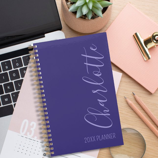 Personalised Purple Simple Modern Chic Planner (Creator Uploaded)