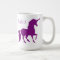 Personalised Purple Unicorn Silhouette Beautiful