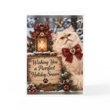 Personalised Purrfect Holiday Persian Cat Christma