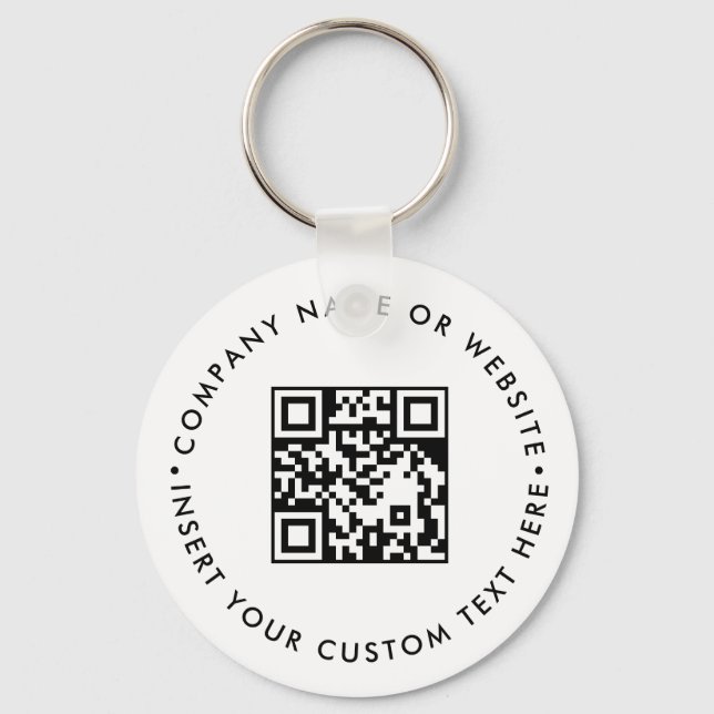 Personalised QR Business Promo Keychain (Front)