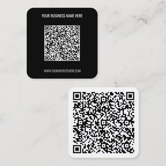 Personalised QR Code Business Card (Front/Back)