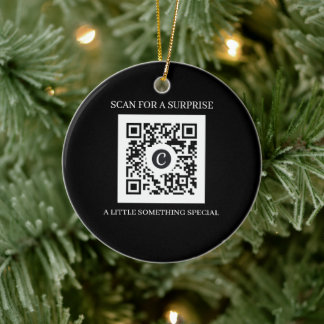 Personalised QR Code Christmas Ceramic Tree Decoration