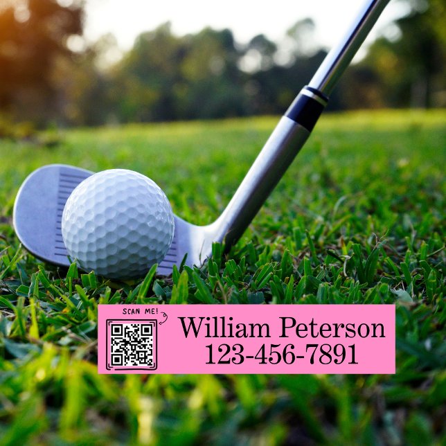 Personalised QR code Golf Club, equipment Labels  (Creator Uploaded)