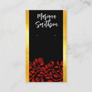 Personalised QR Code Gothic Earrings Display Cards