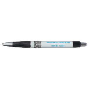 Personalised QR Code Info Text and Colours Pen Gif