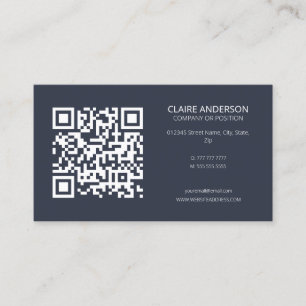 Personalised QR Code Modern Custom Logo Business Card