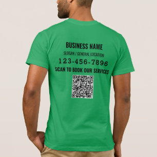 Personalised QR code Social Media Business Event T-Shirt