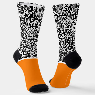 Personalised QR Code Socks Custom Colour