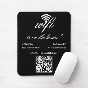 Personalised QR Code Wifi Internet Scan to Connect Mouse Pad