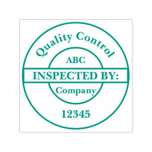 Personalised Quality Control Self Inking Stamp