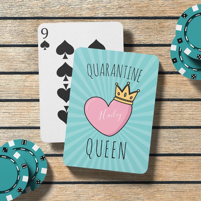 Personalised Quarantine Queen Playing Cards (Creator Uploaded)