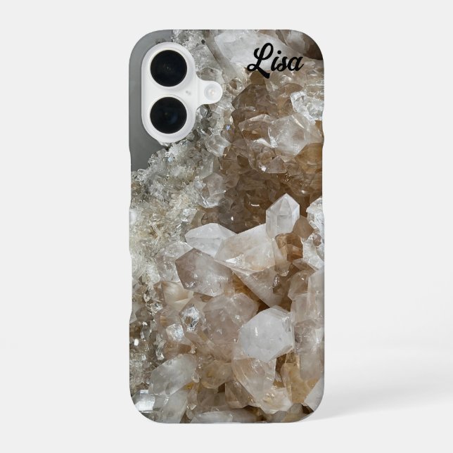 Personalised Quartz Crystal Sturdy iPhone Case (Back)