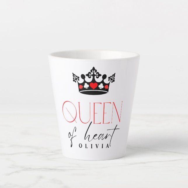 Personalised Queen Crown Latte Mug (Front)
