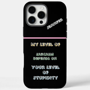 Personalised Quick igniter with a sarcastic quip iPhone 16 Pro Max Case