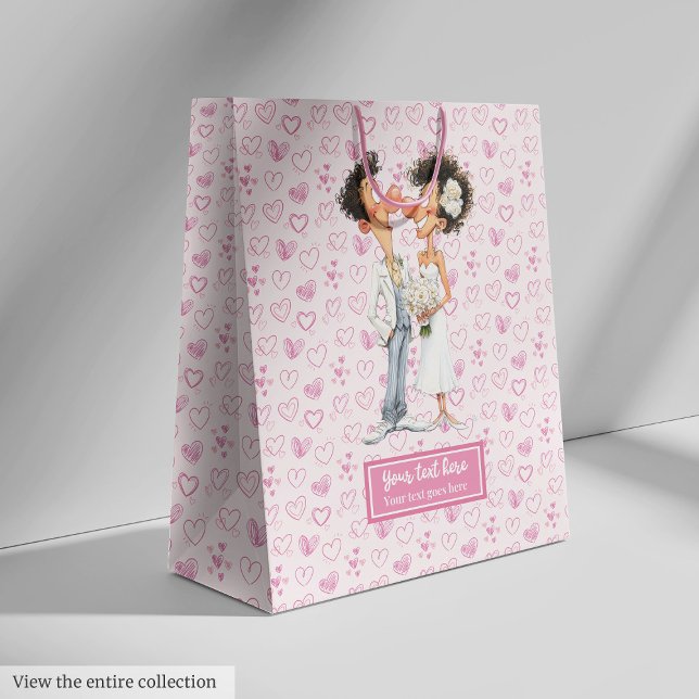 Personalised Quirky Bride Groom Gift Bag Wedding (Personalized Quirky Bride Groom Gift Bag Wedding)