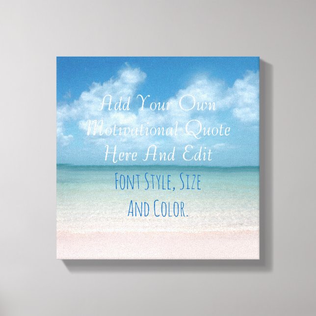 Personalised quotation canvas print (Front)