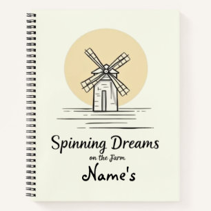 Personalised Quote Rustic Notebook