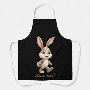 Personalised Rabbit Apron Cute Bunny Design 