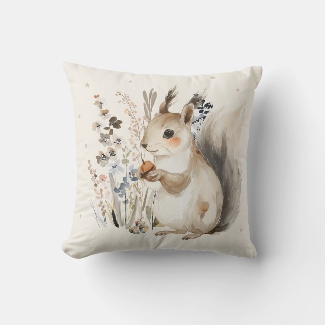 Personalised Rabbit Throw Pillow (Front)