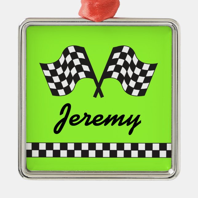 Personalised Racing Ornament Keepsake Gift (Front)
