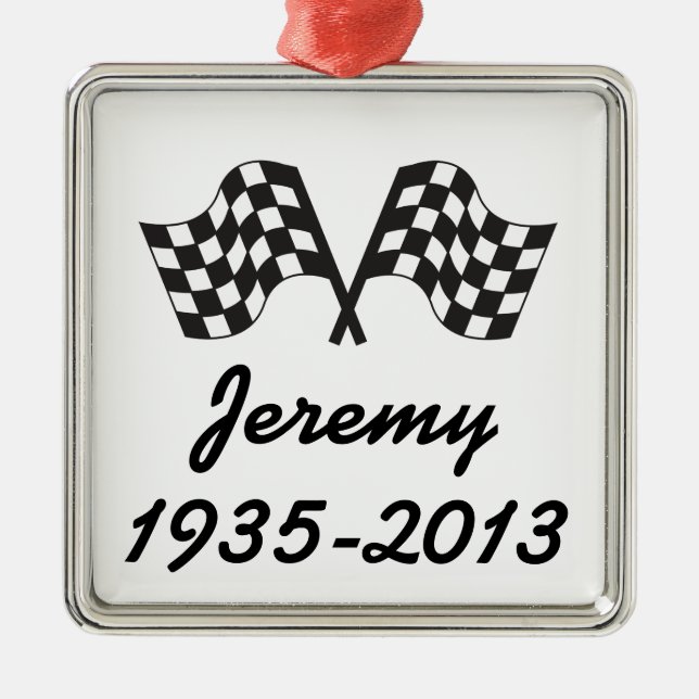 Personalised Racing Ornament Keepsake Gift (Front)