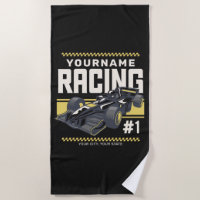 Personalised Racing Team Fast Race Car Driver