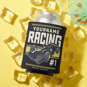 Personalised Racing Team Fast Race Car Driver  Can Cooler