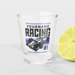 Personalised Racing Team Fast Race Car Driver Shot Glass